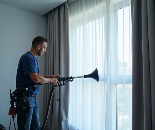 Professional curtain steam cleaning process equipment Matty Curtain Cleaning ashburton-vic