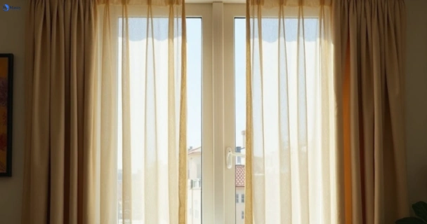 Dusty and dull curtains in ashburton-vic before steam cleaning